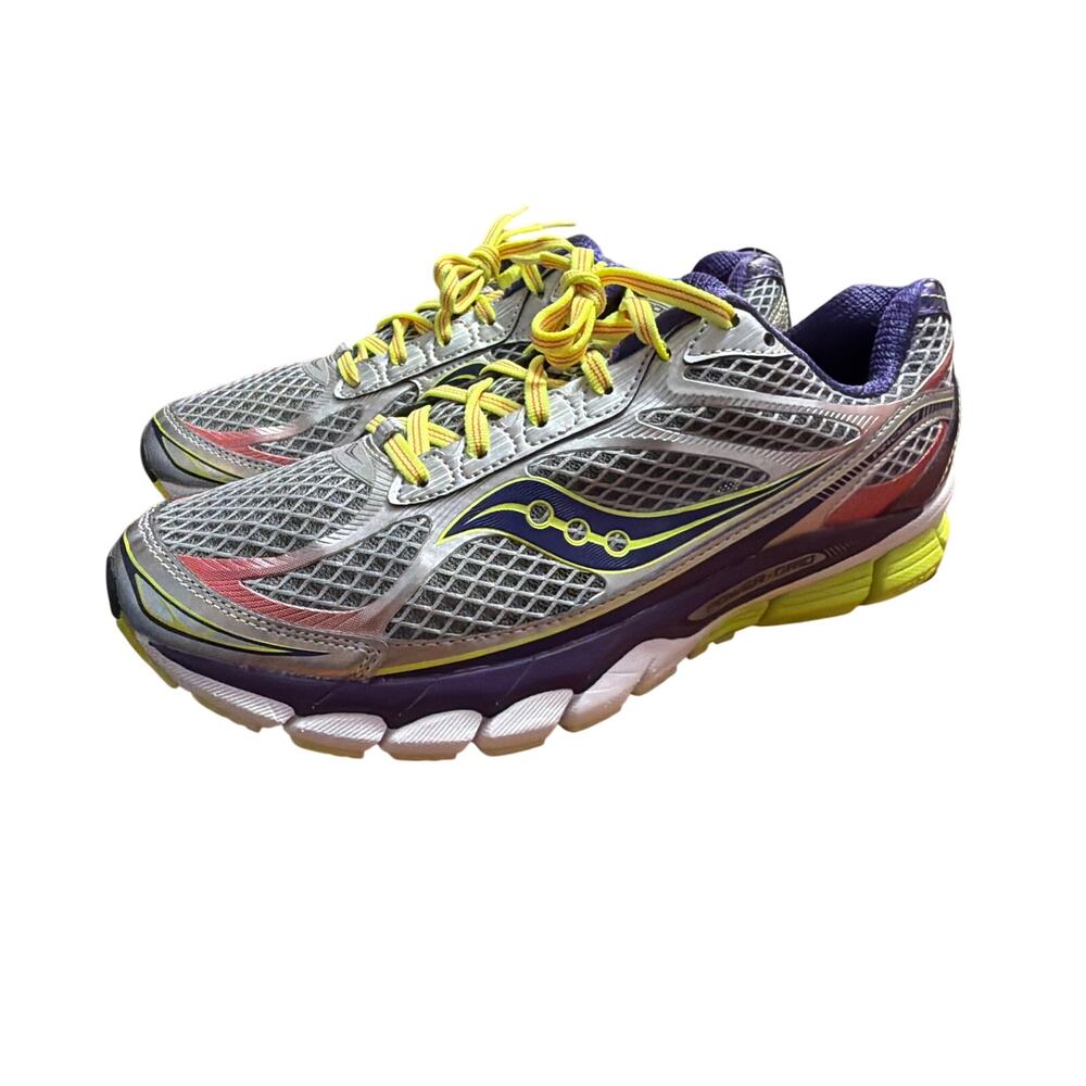 Saucony Ride 7 Women's Running Shoes Gray Pink Purple Athletic Sneakers Size 11